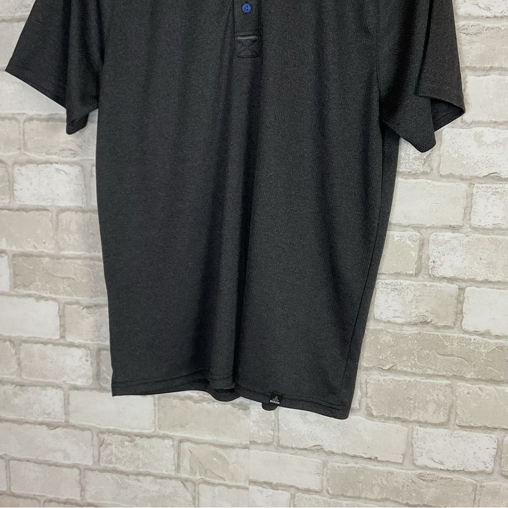 Prana Charcoal Polo Shirt Size L - Picture 4 of 11